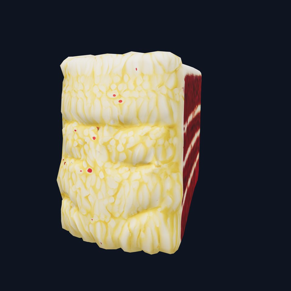 Red Velvet Cake Slice model pack